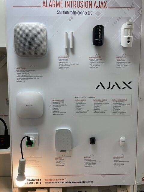 Systeme d’alarme Ajax évolutive.